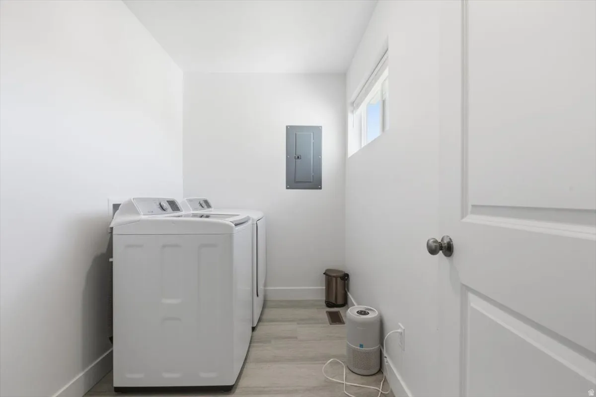 laundry room upstairs with the bedrooms!!