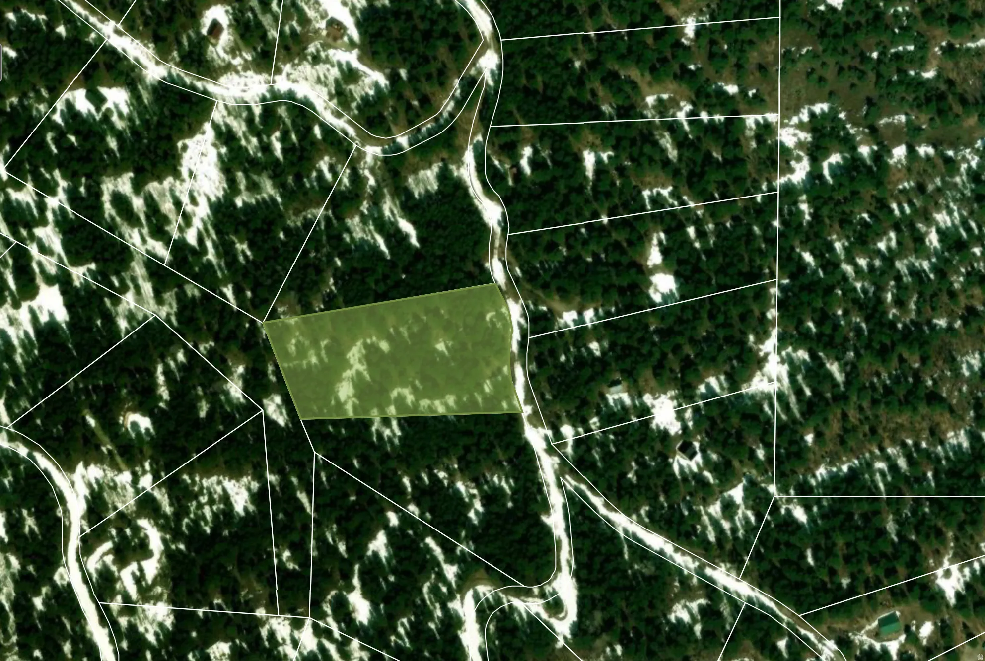 Plat Map. Illustrating the boundaries of the property within a larger land division