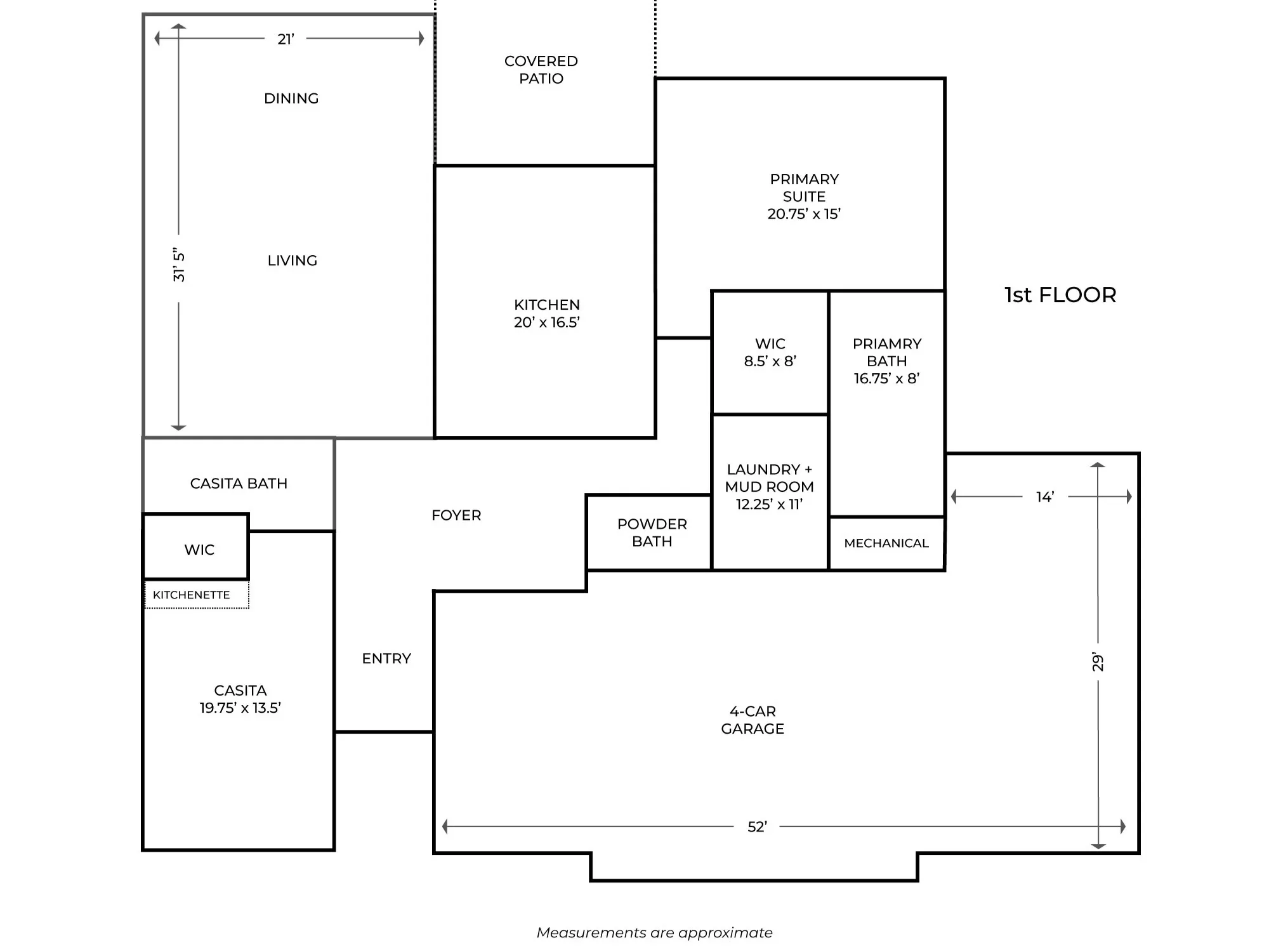 1st floor plan