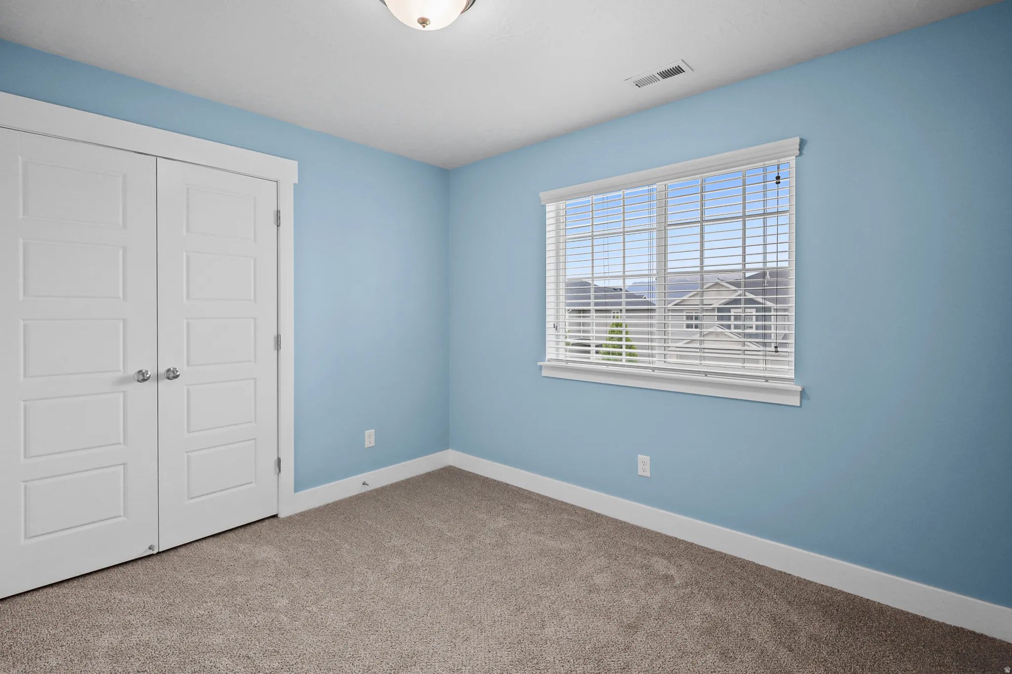 Bedroom #3 - feat. newly painted walls and and new carpet