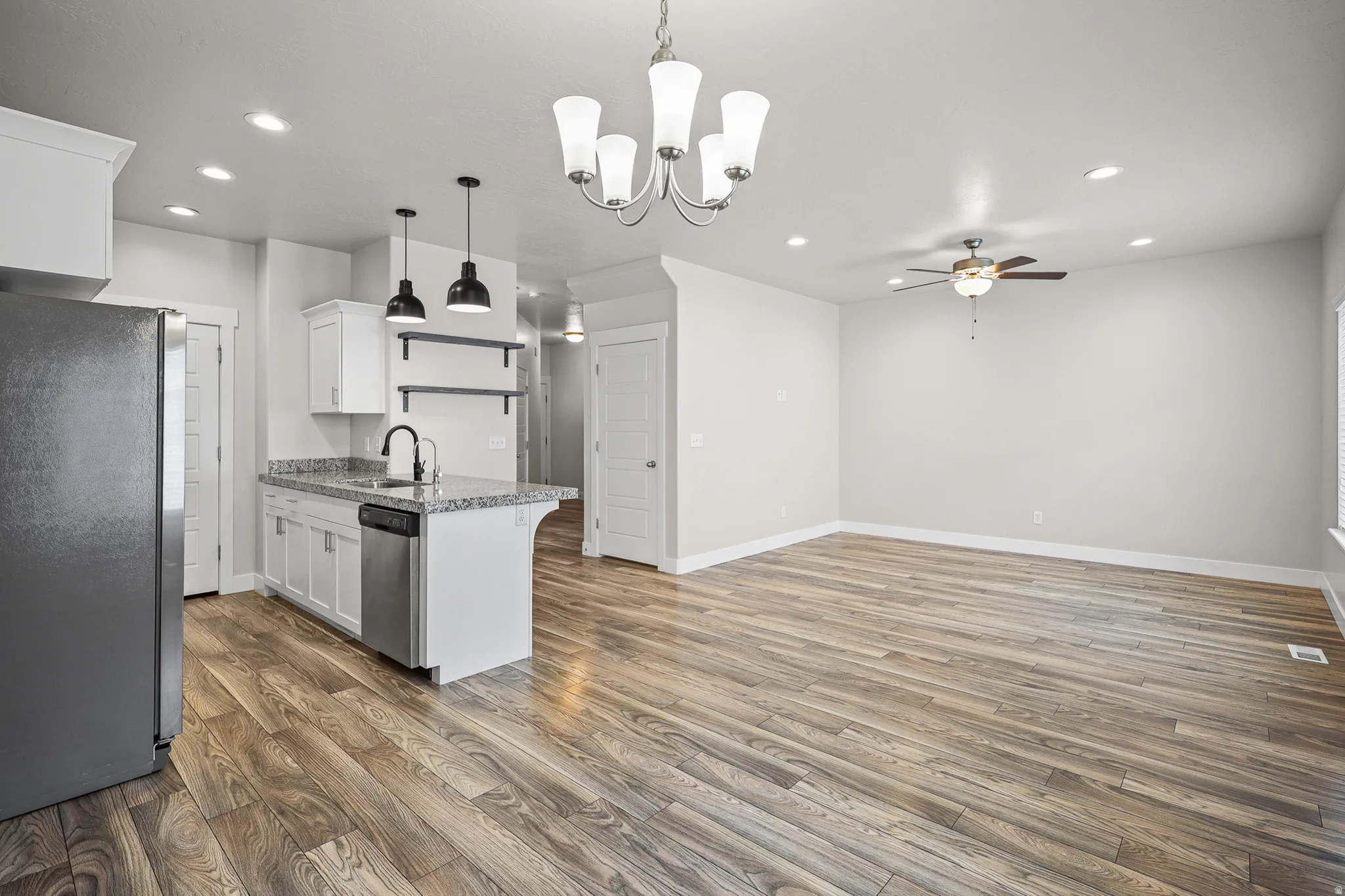 Open-concept living area