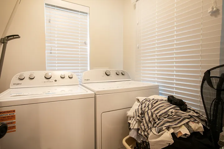 Laundry room with washer and dryer