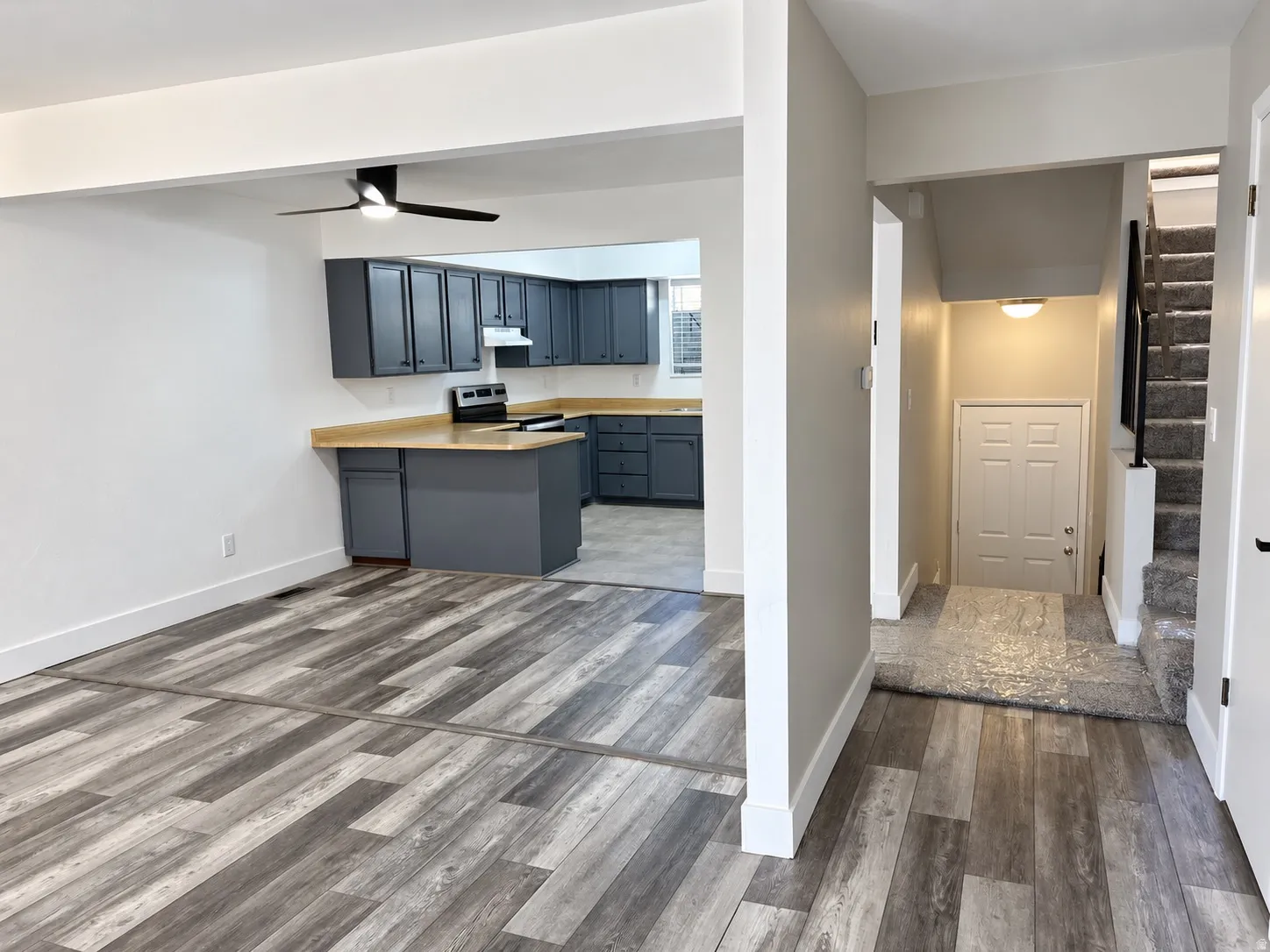 Modern wood-finish flooring