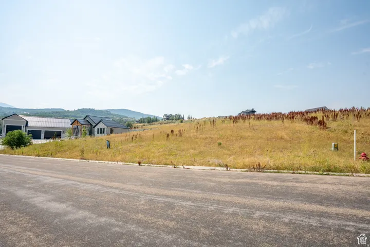 Expansive vacant land offering development opportunity, featuring a gentle upward slope and natural vegetation