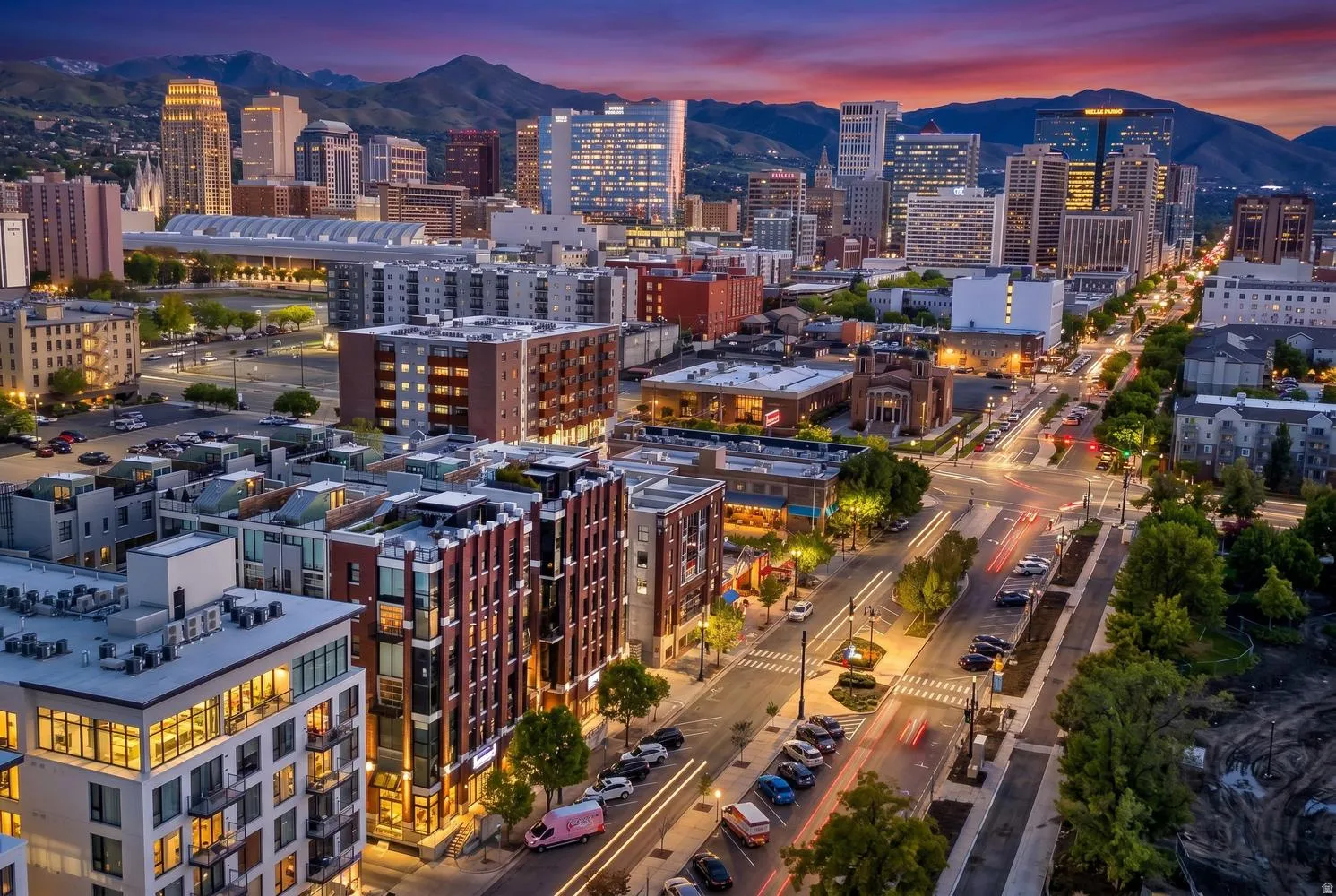 Downtown city panorama