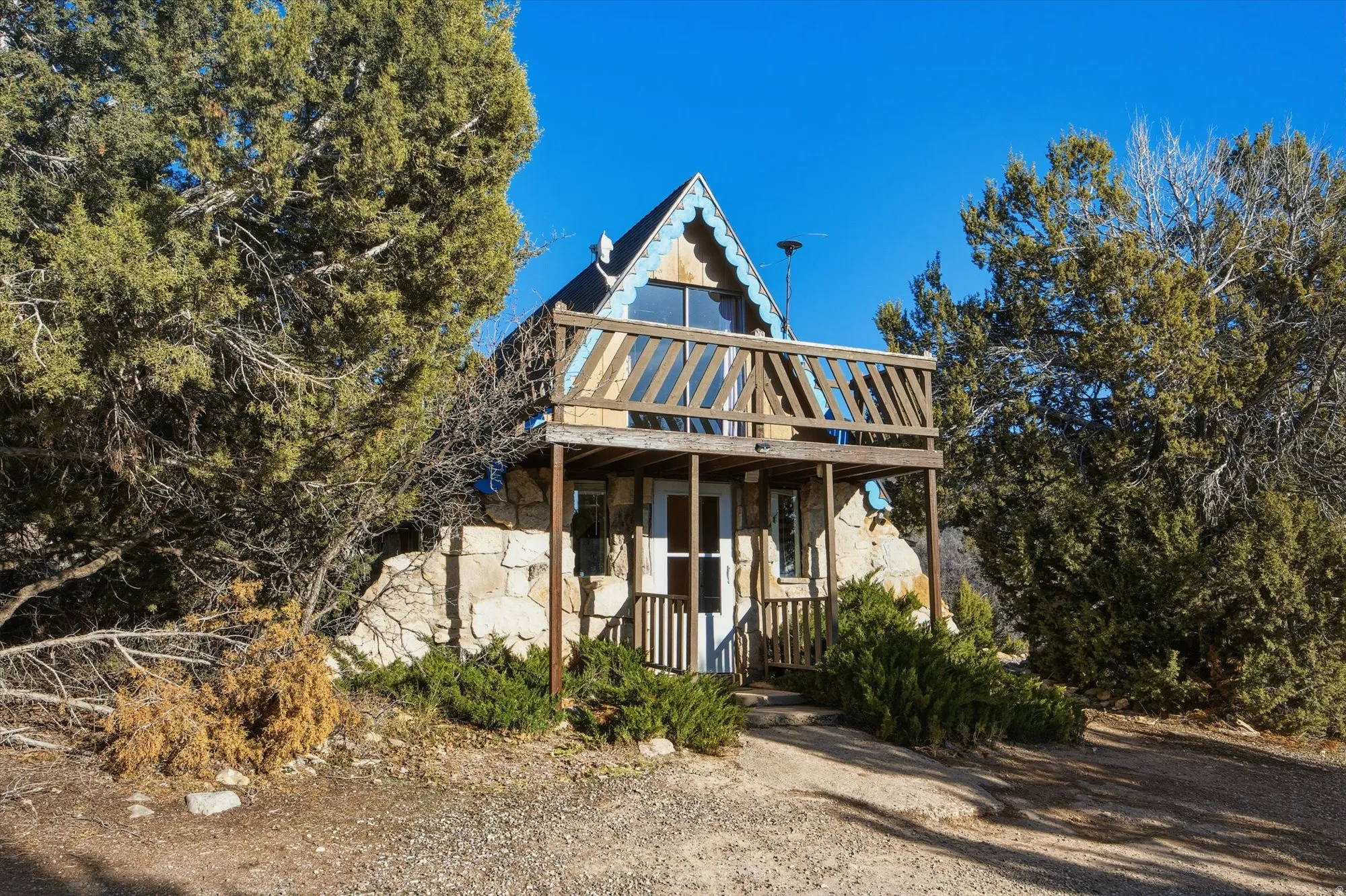 View of front of home featuring covered porch