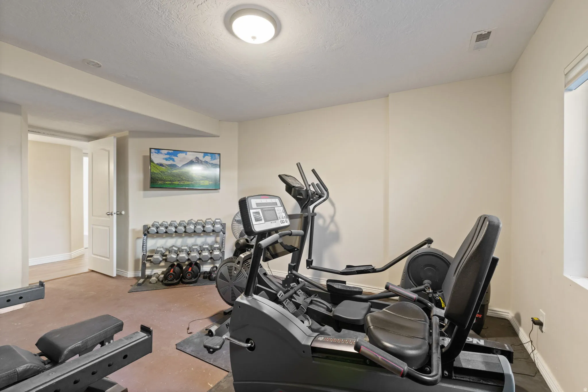 Bedroom 6/ gym room in basement