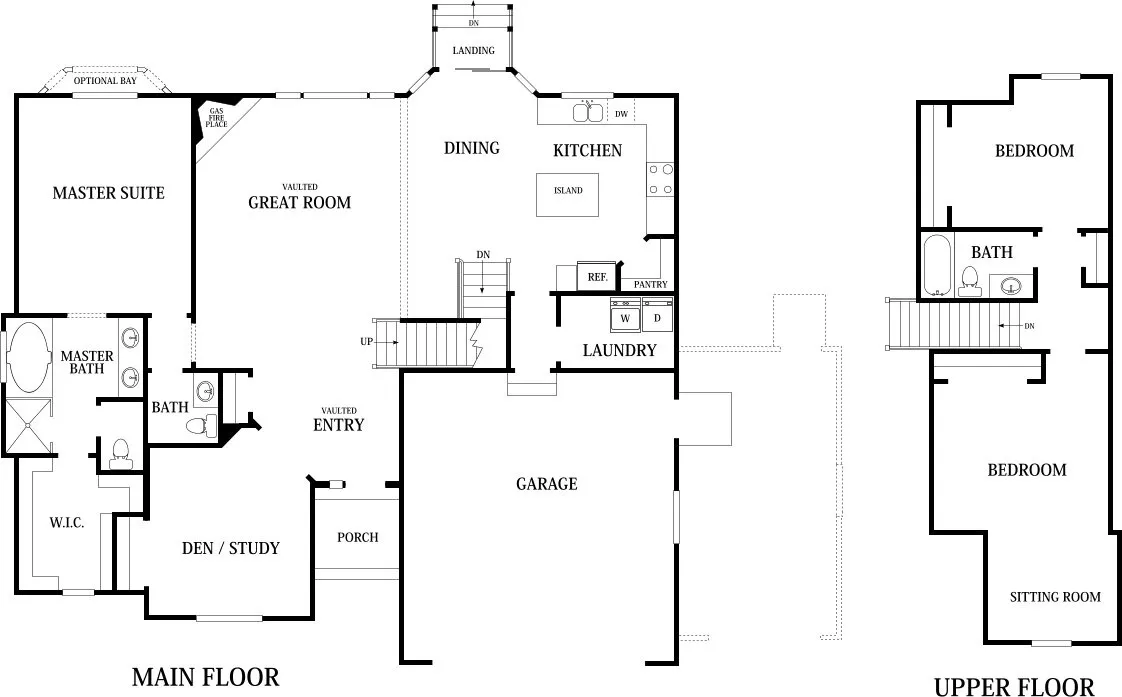 Main Floor and Upper floor