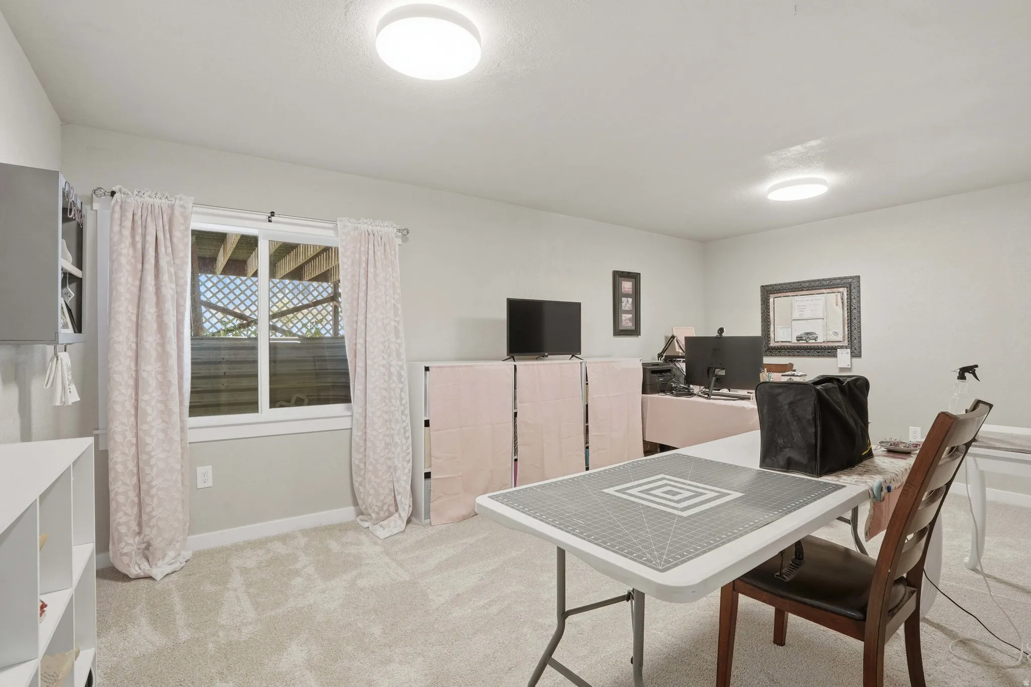 Bedroom with large walk in closet