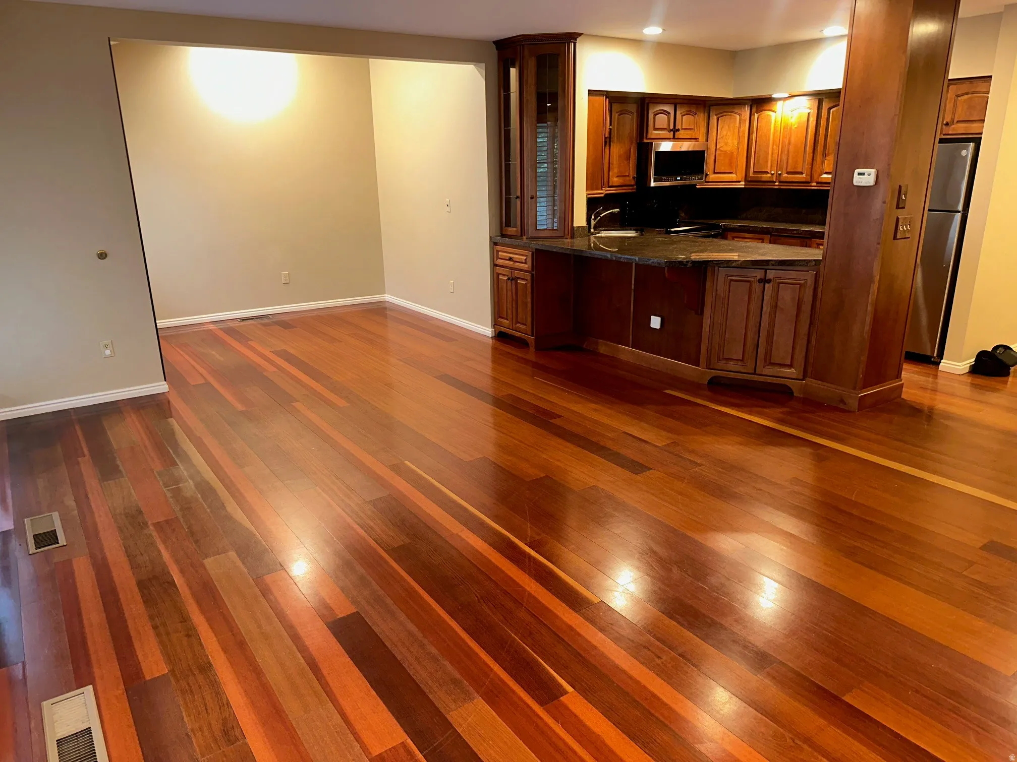 Hardwood flooring throughout