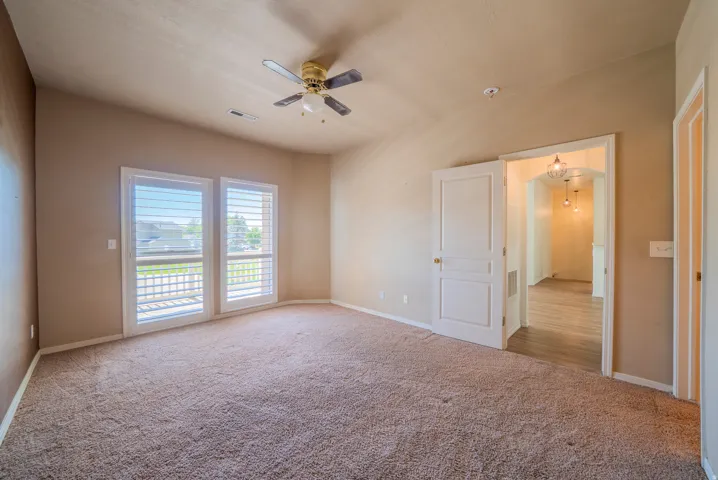 Primary bedroom vacant