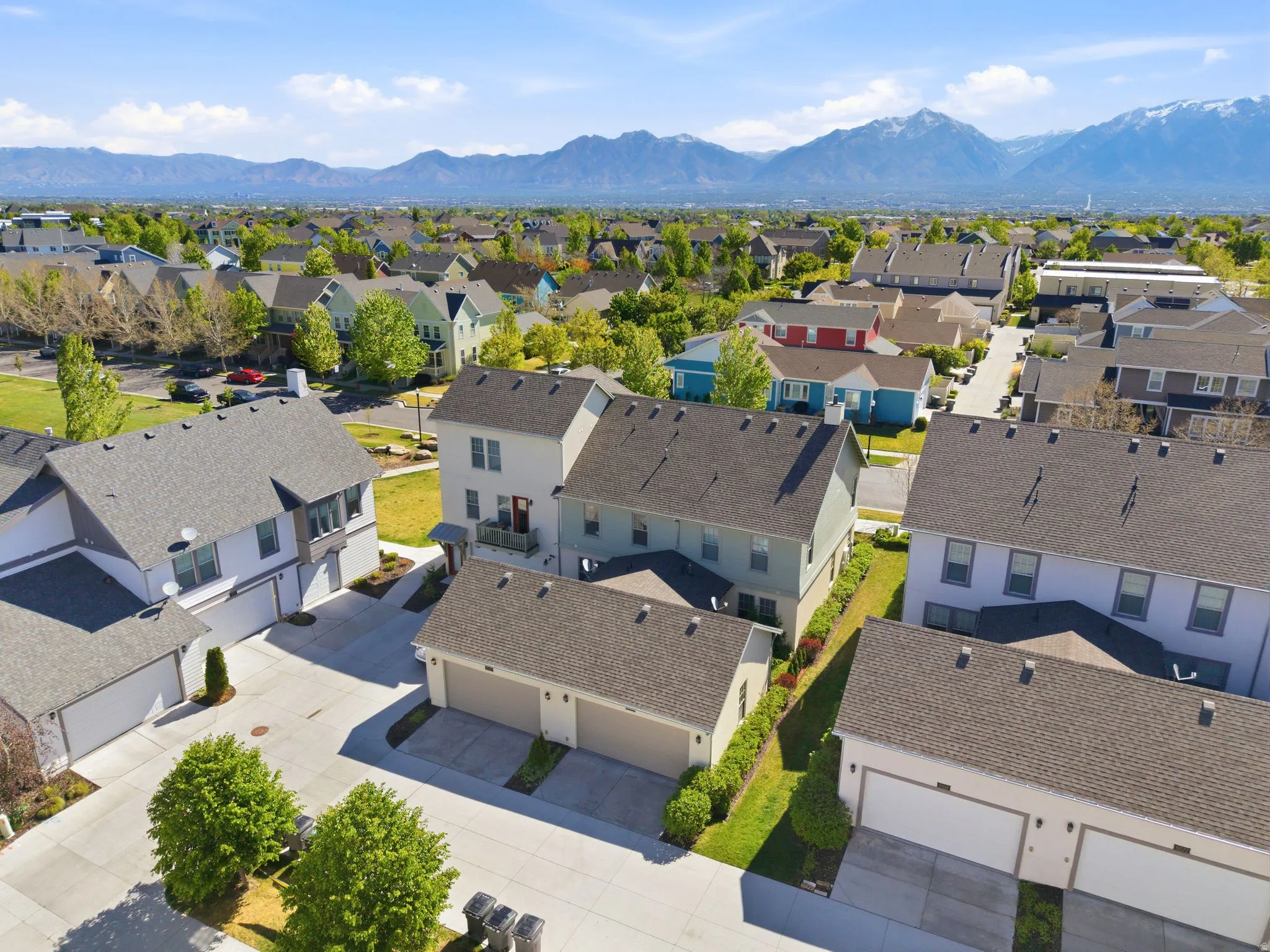 Aerial view or the back entrance
