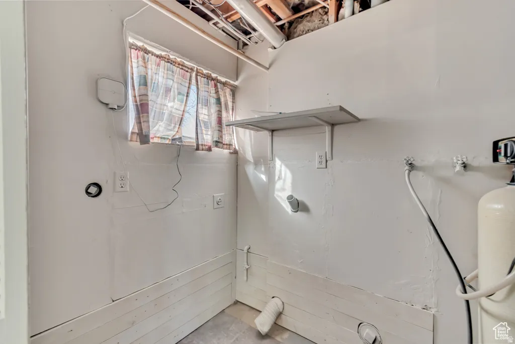 View of laundry area