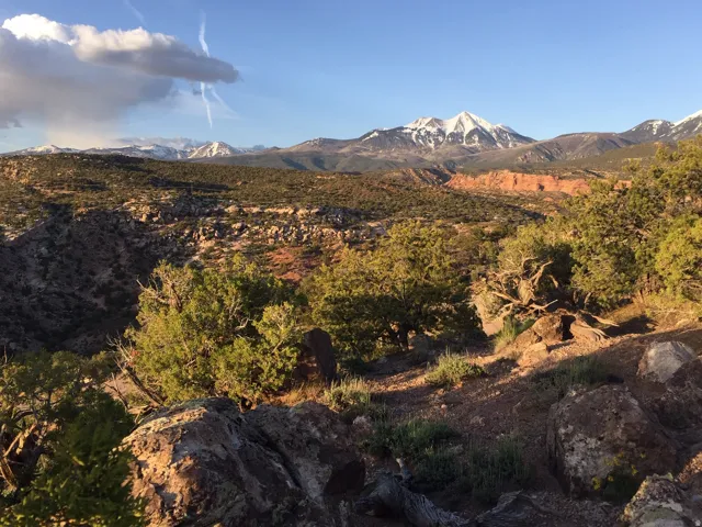 View of mountain background