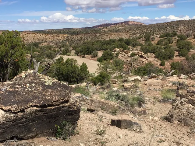 View of mountain backdrop
