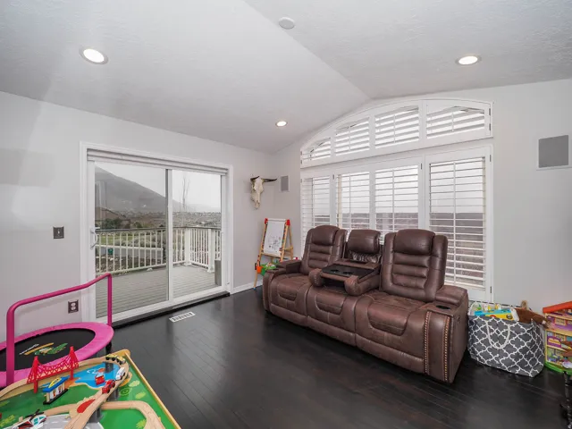Perfect Area for Formal Living Room or Main Level Office/Den with Vaulted Ceiling, Breathtaking Views Plus Newer Patio Door with Access to Newer Trex Deck for Additional Incredible Unobstructed Views!