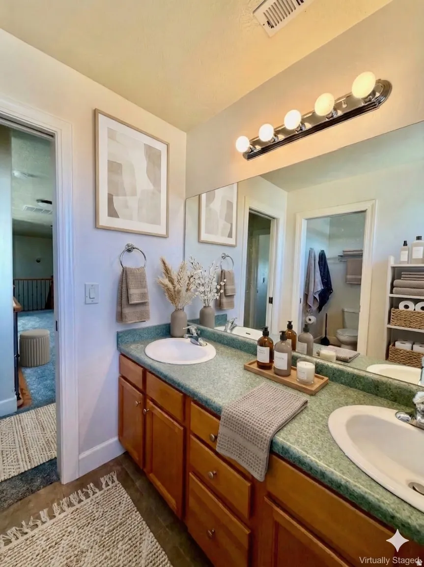 Other view of Full bath featuring double vanity