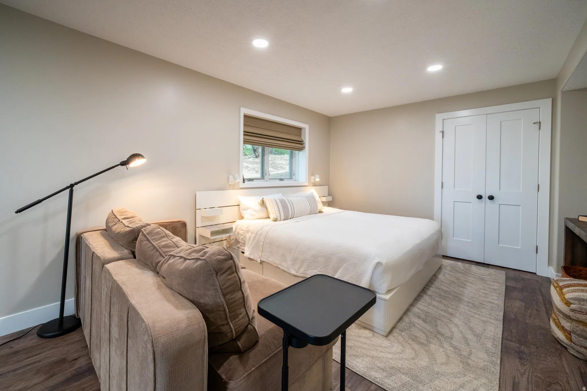 Downstairs bedroom with separate entrance could be MIL apt