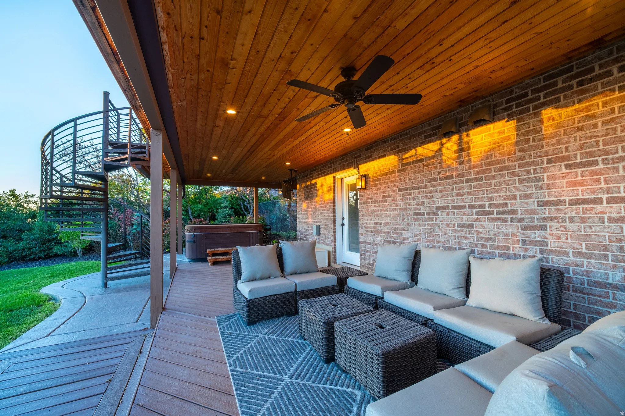 Lower patio