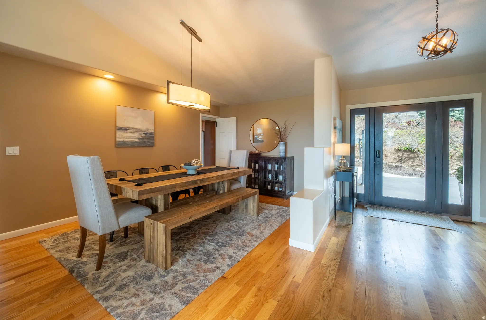 entry and formal dining