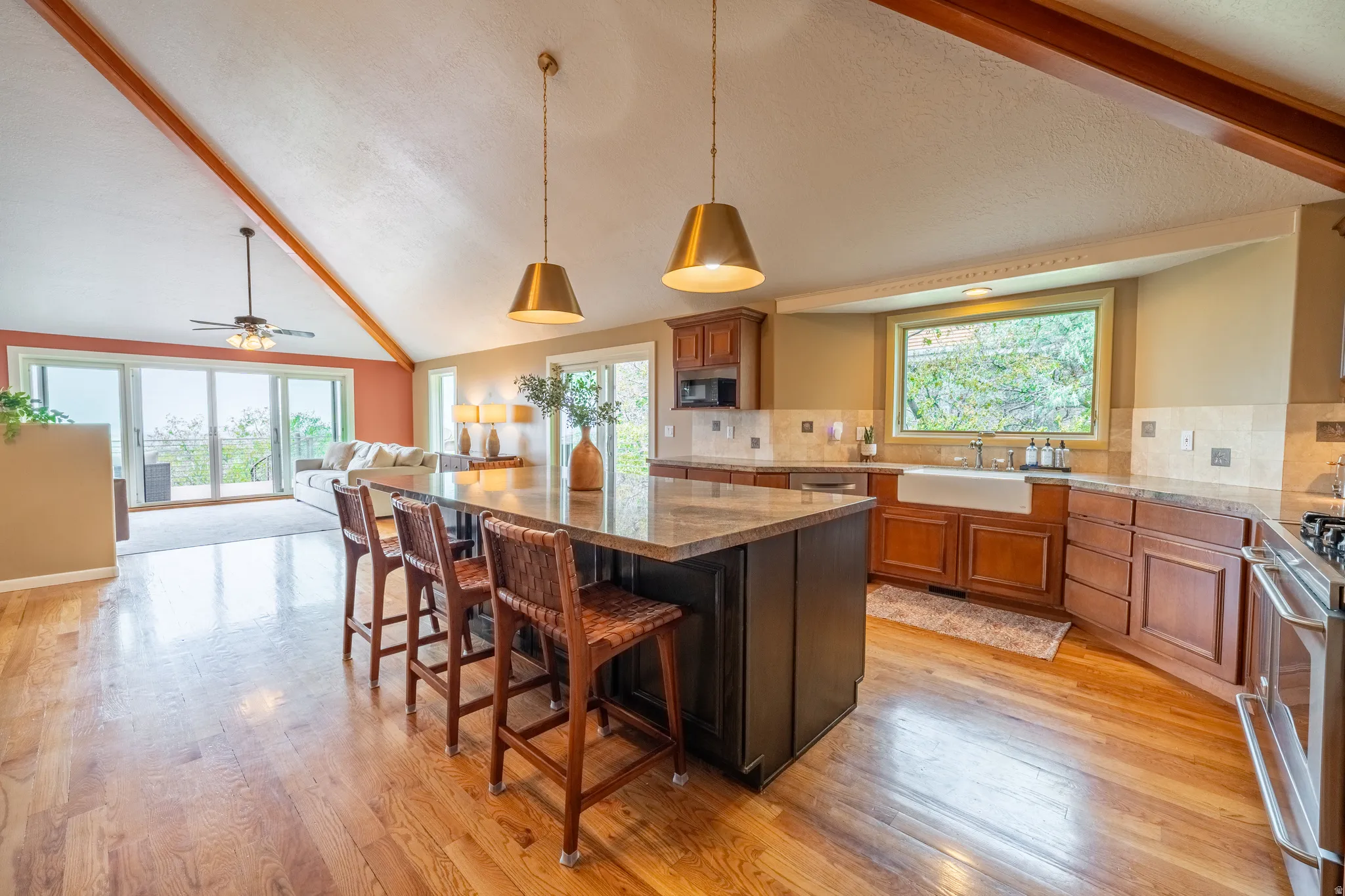 Spacious kitchen with tons of natural light