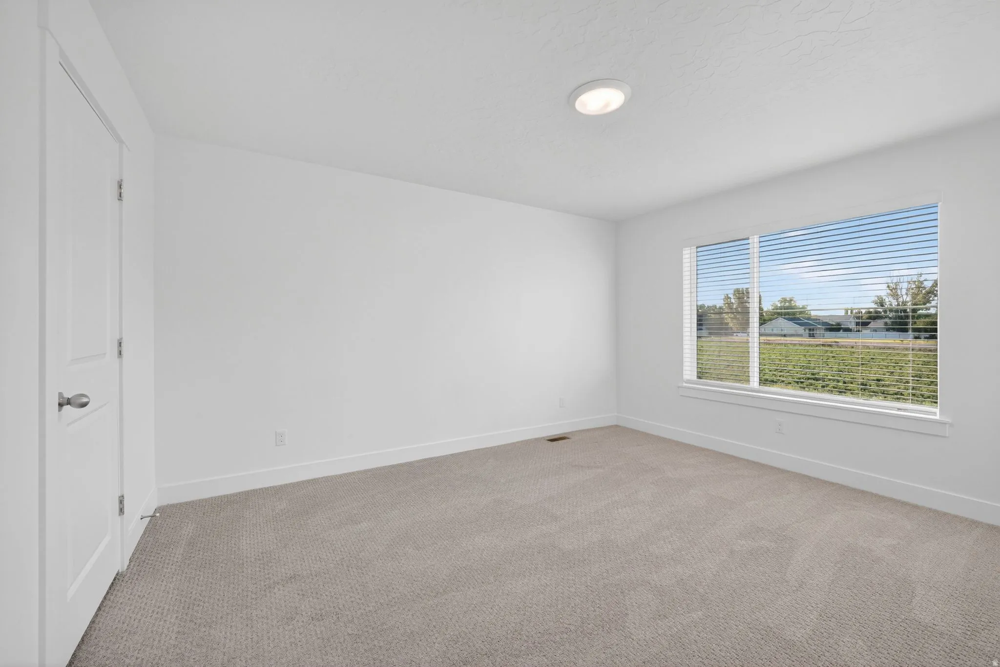 Large bedroom, walk in closet, Large window with views