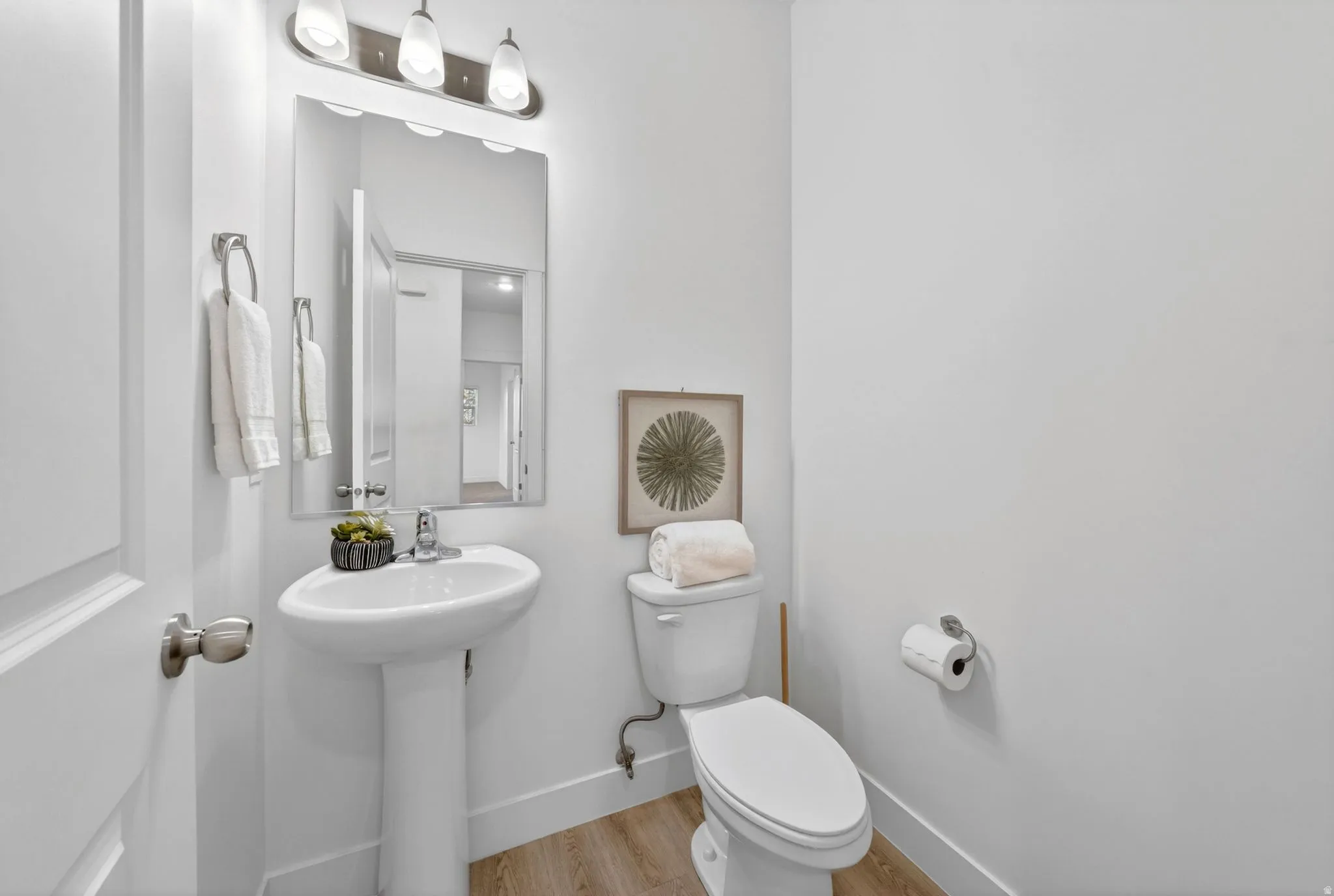 Powder bathroom on main floor