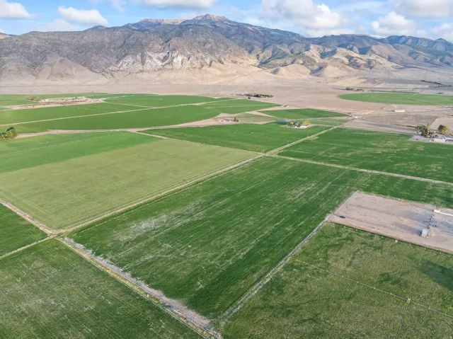 Expansive agricultural land featuring multiple green fields