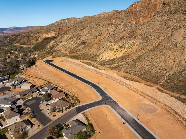 Developing residential area with paved streets and established utilities
