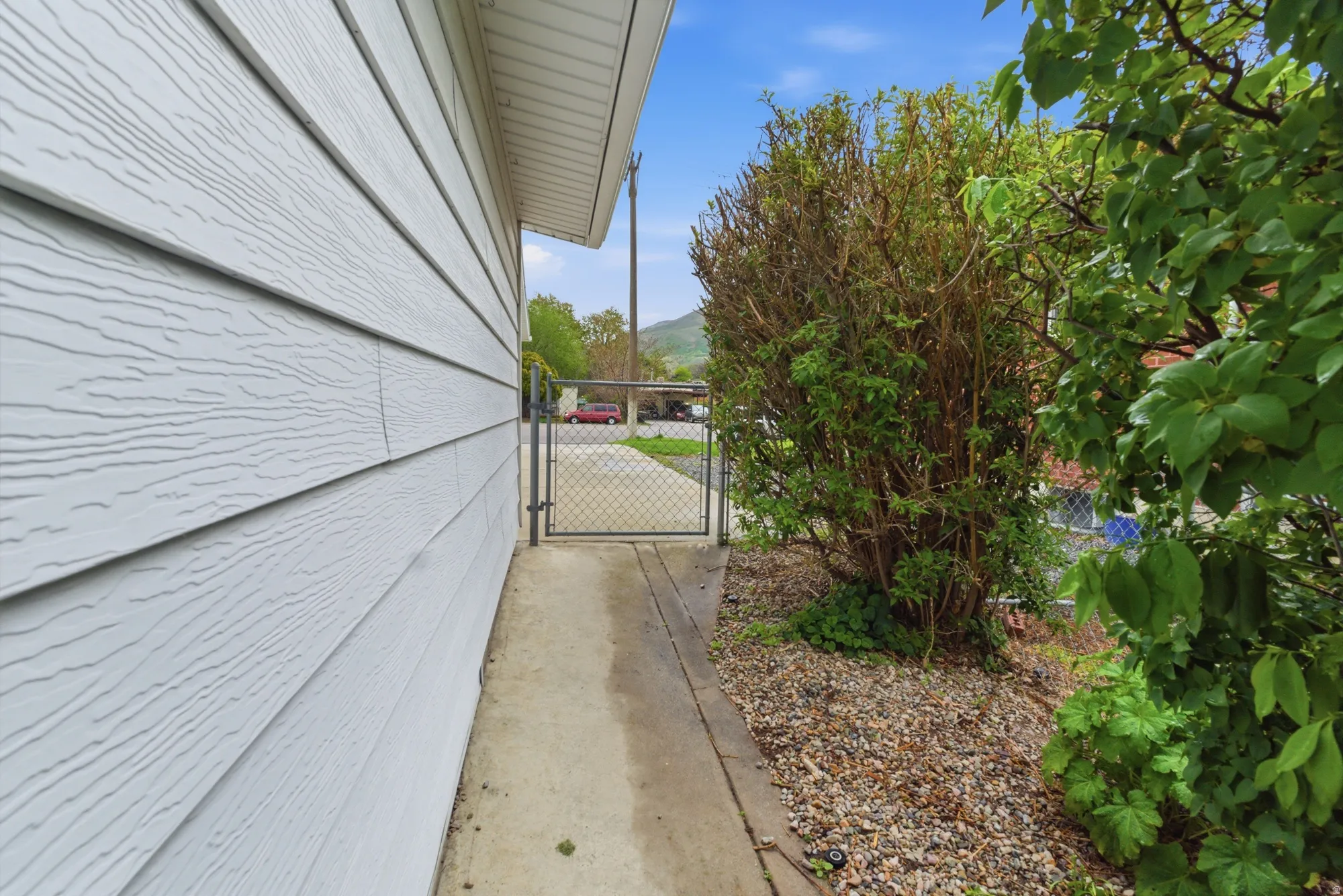 Exterior siding with a horizontal plank design