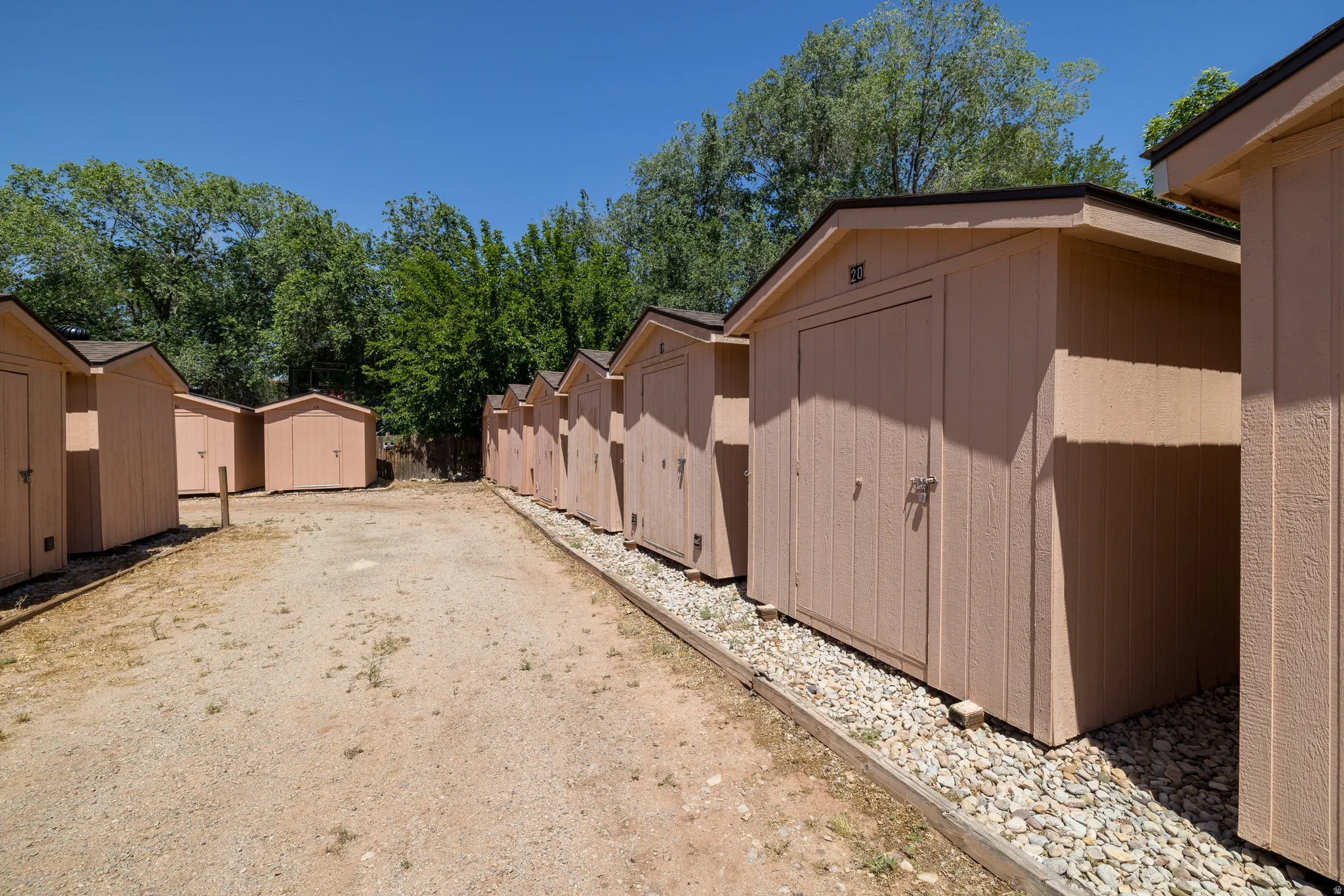 Dedicated storage shed