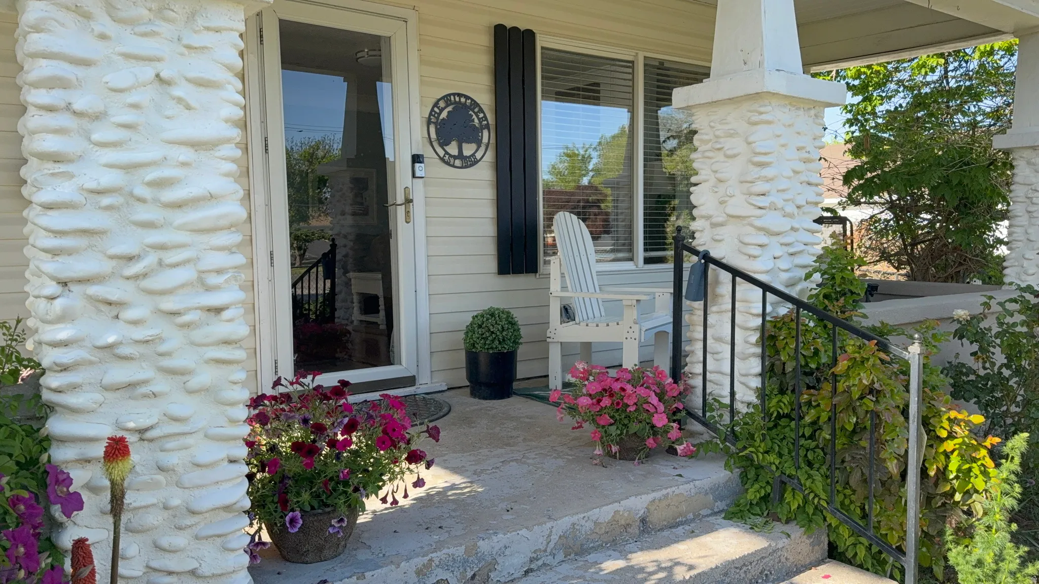 Welcoming  large covered front porch