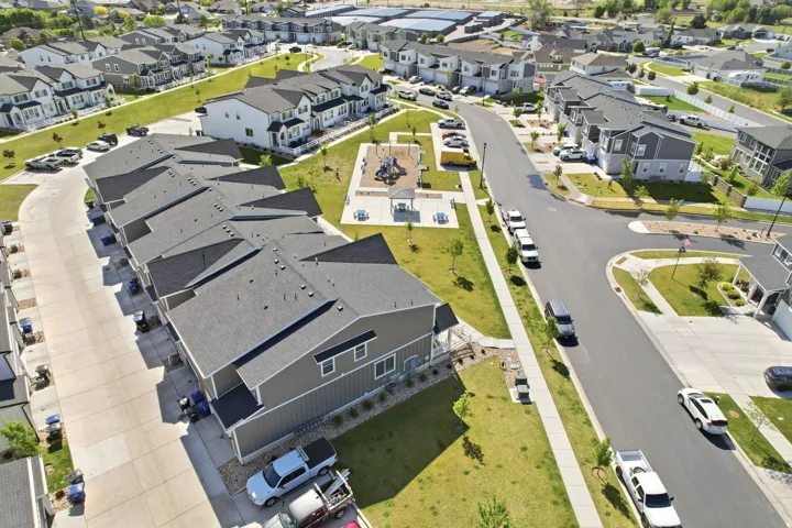 Modern residential community featuring cohesive architectural design