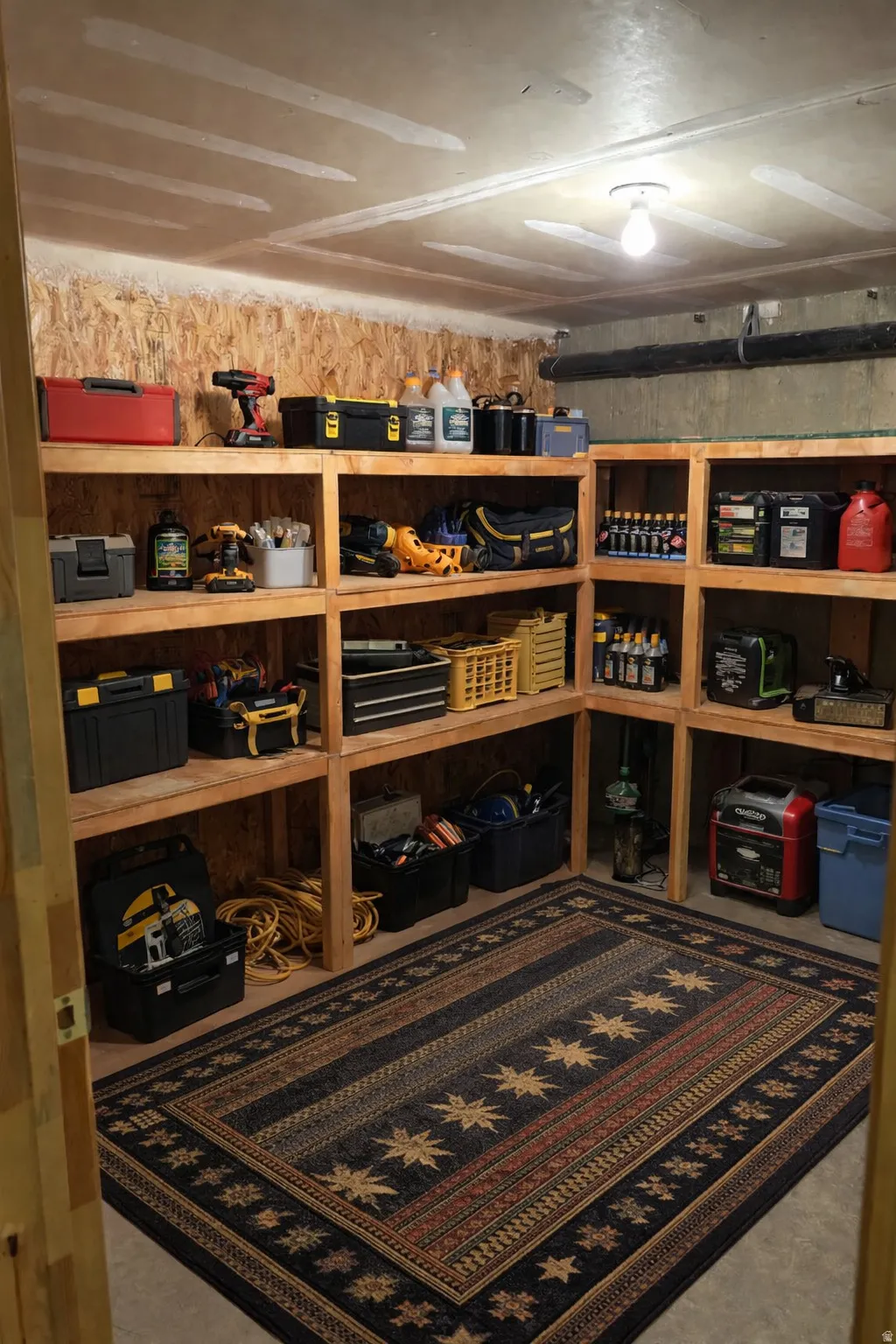 Corner shelving unit offering ample storage