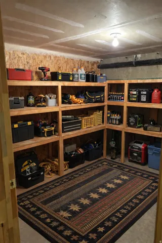 Corner shelving unit offering ample storage