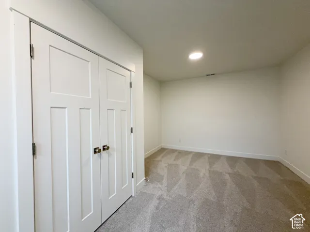 Recessed lighting and a neutral color palette