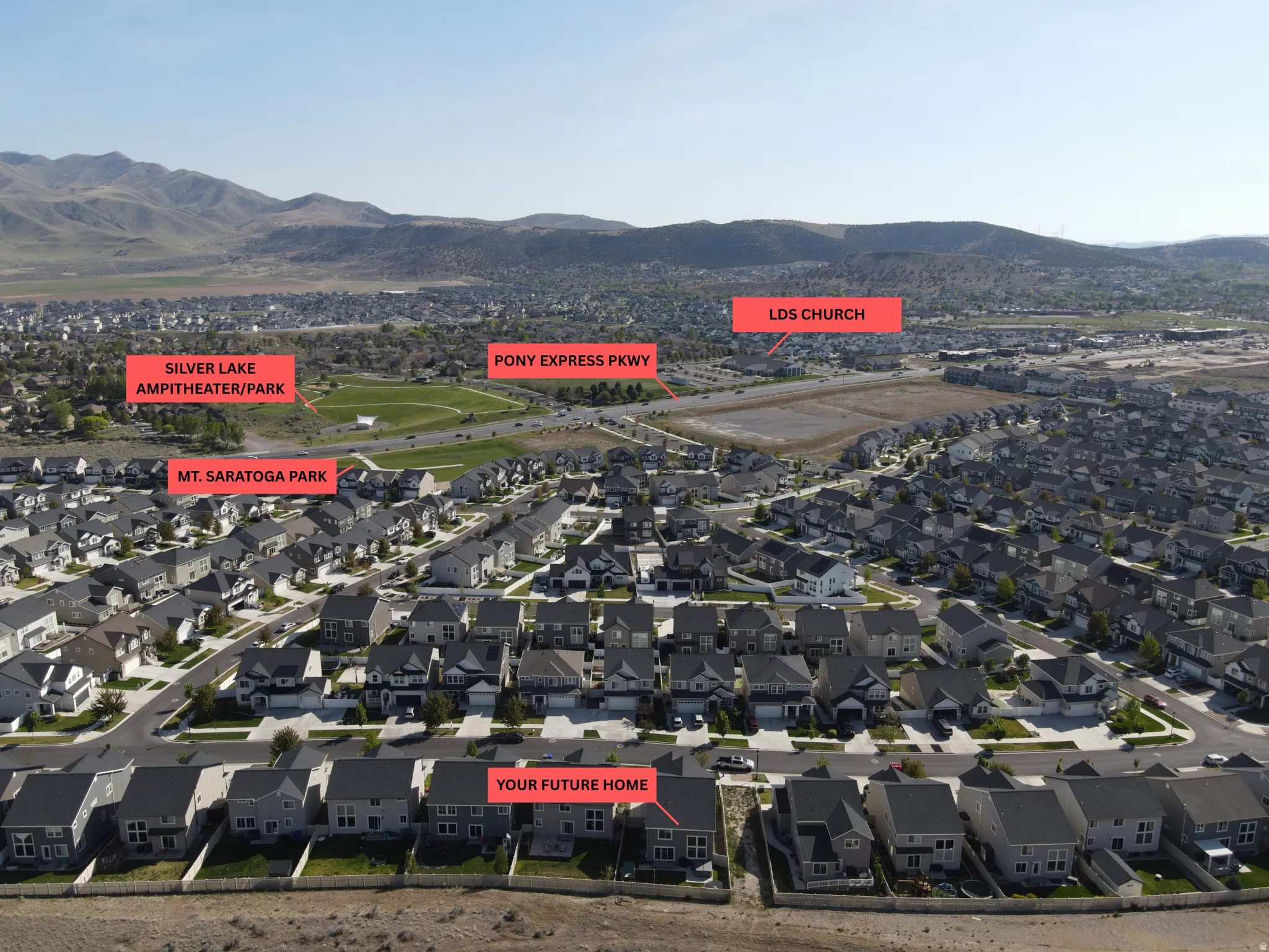 Aerial Property Overview. Identifying surrounding land uses and features relative to the property