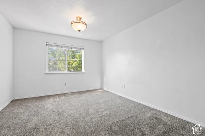 Room featuring neutral gray carpeting and white walls