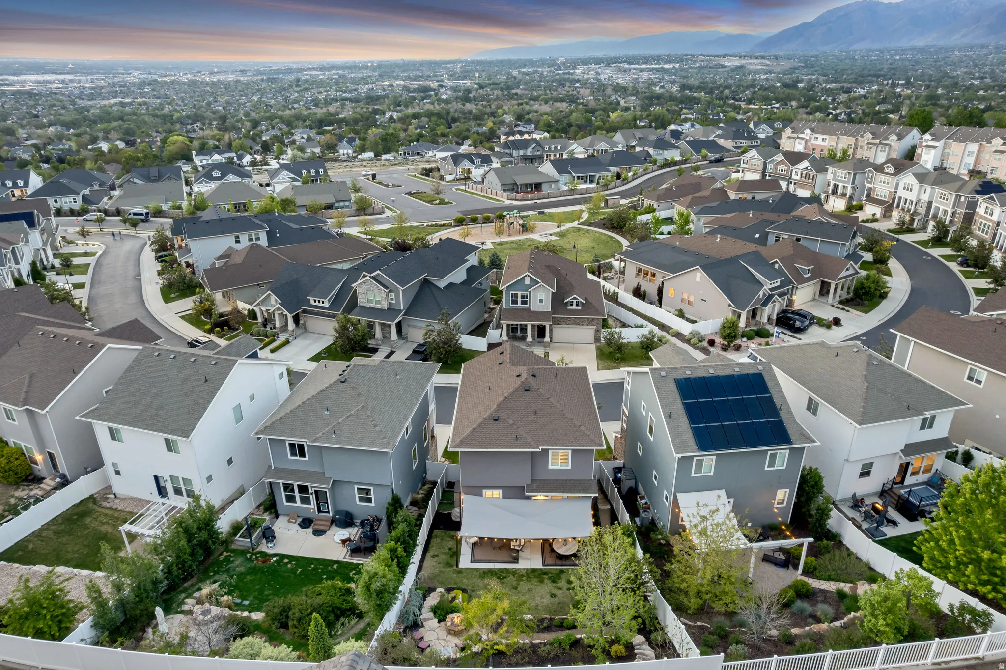 Contemporary residential area featuring a variety of housing styles