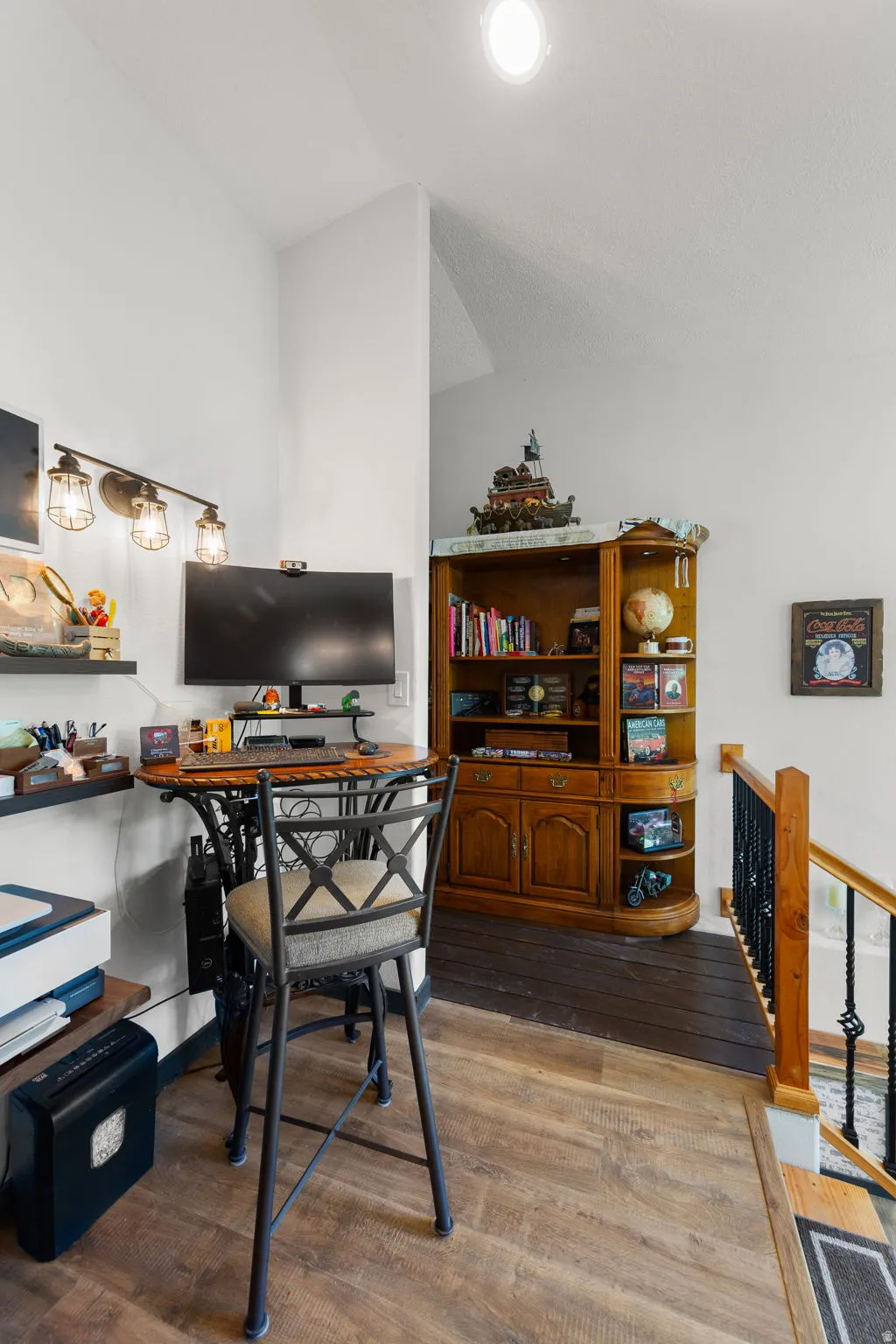 Hardwood-style flooring throughout