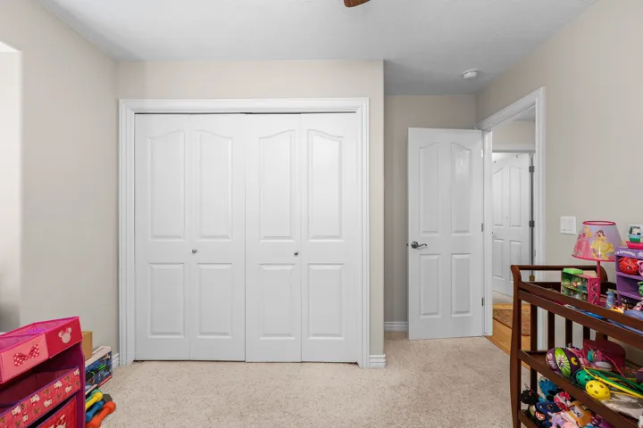 Light beige wall paint with white trim