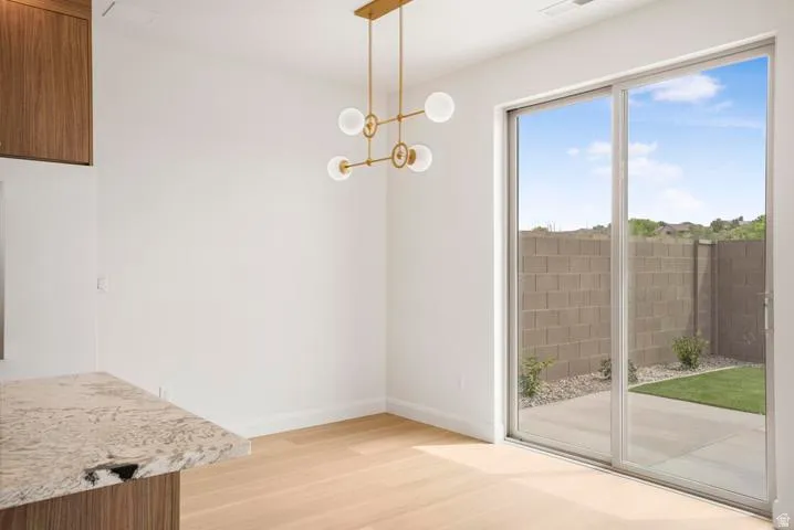 Expansive sliding glass door providing outdoor access