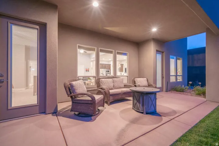 View of patio / terrace with an outdoor hangout area