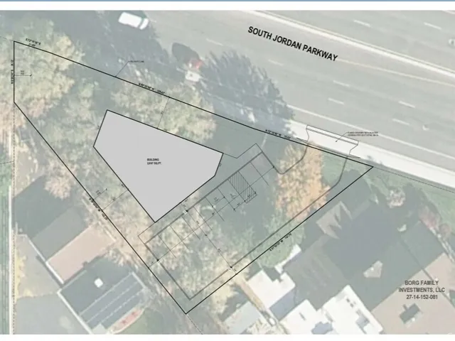 Site Plan. Illustrating property boundaries, existing structures, and proximity to adjacent infrastructure