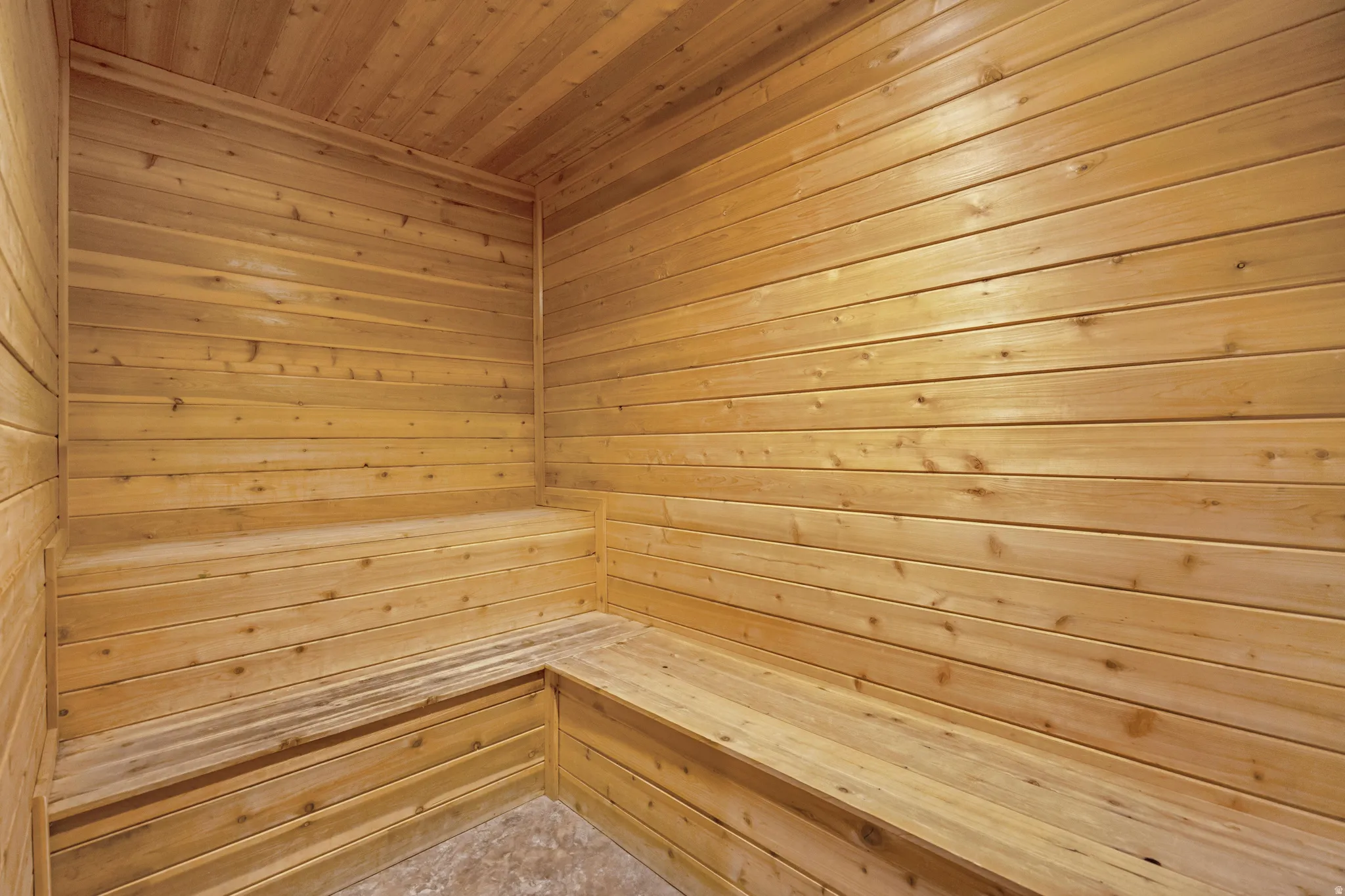 Sauna in both the men's and women's bathing area of the clubhouse