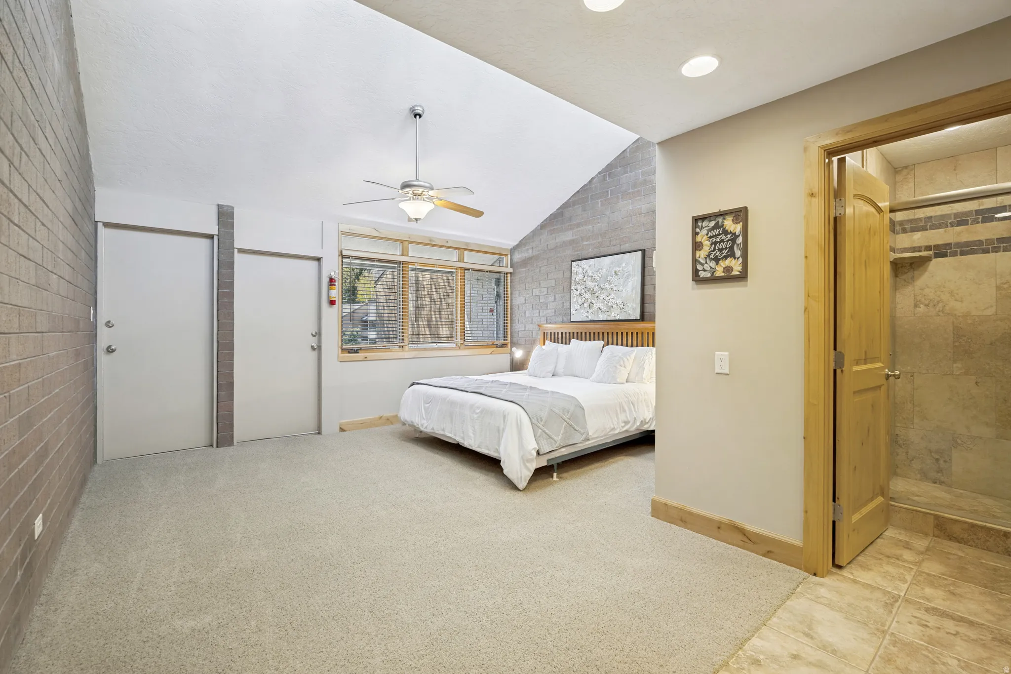 Spacious primary bedroom
