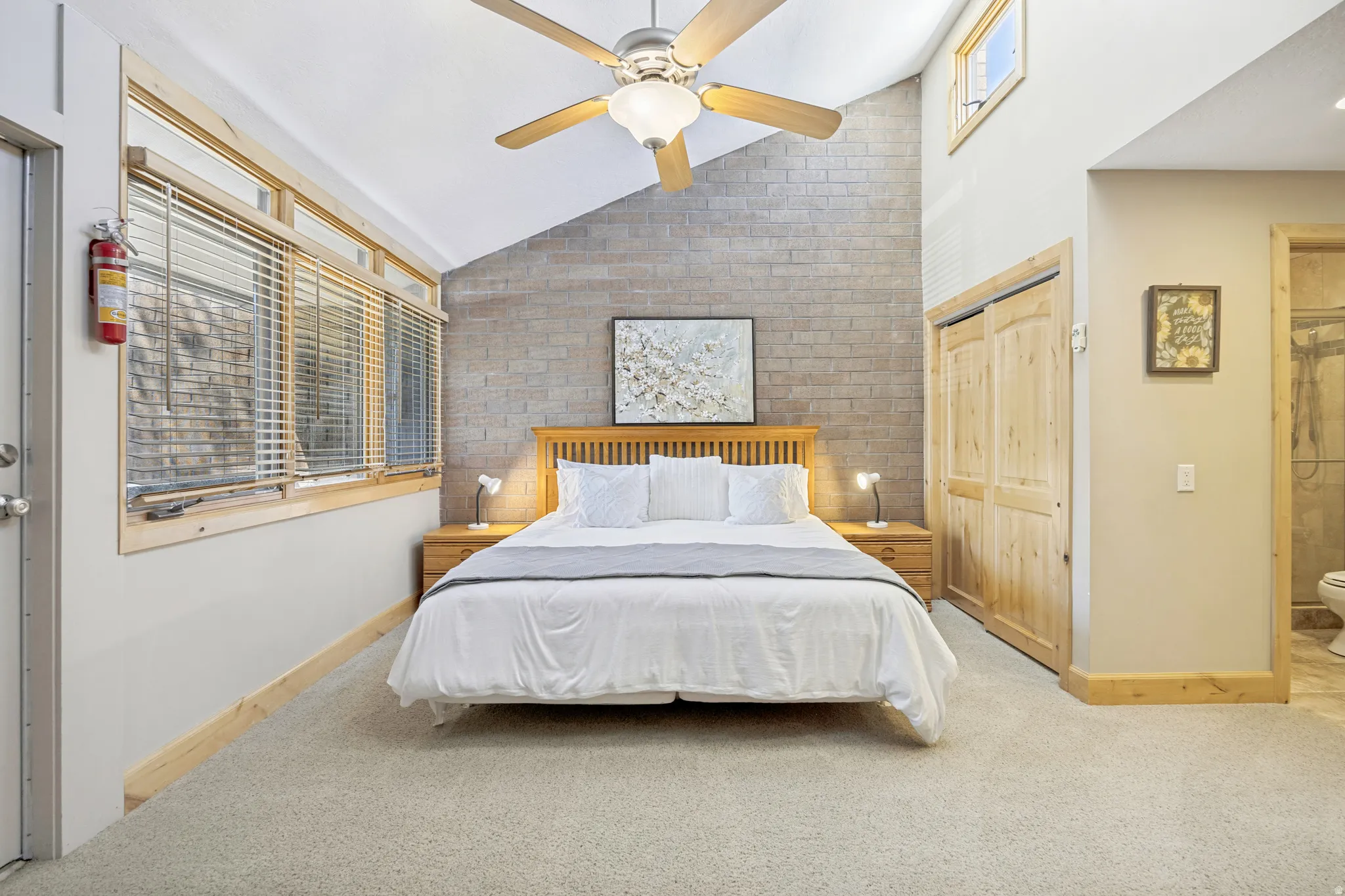 Spacious primary bedroom