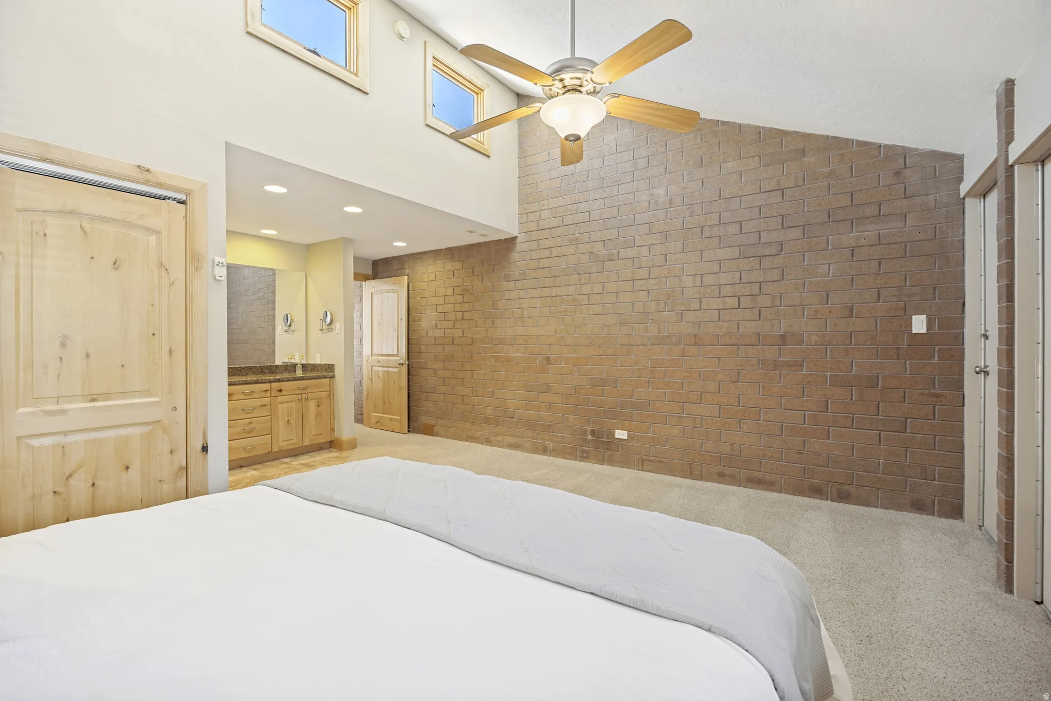 Spacious primary bedroom