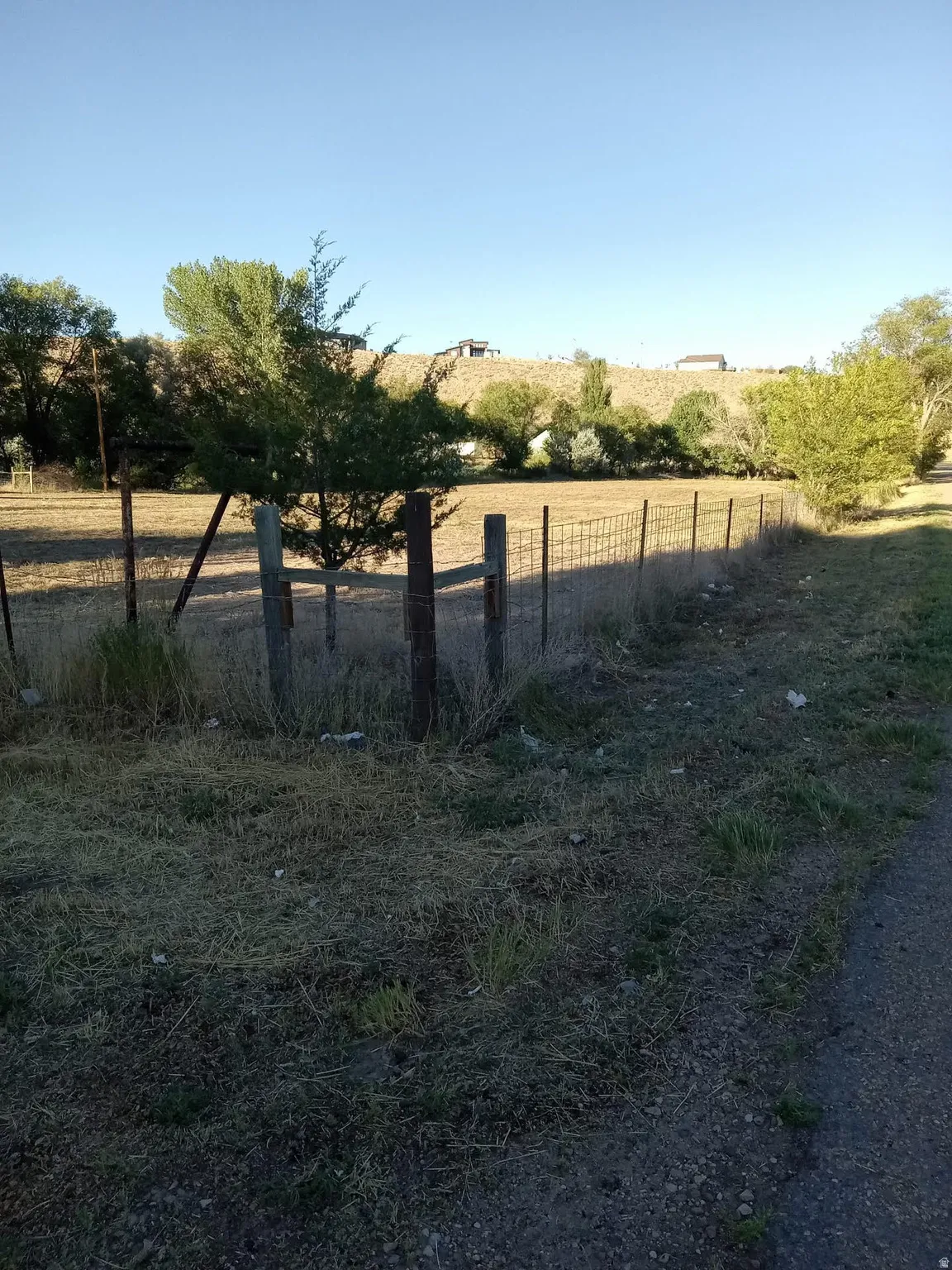 View of yard with a rural view