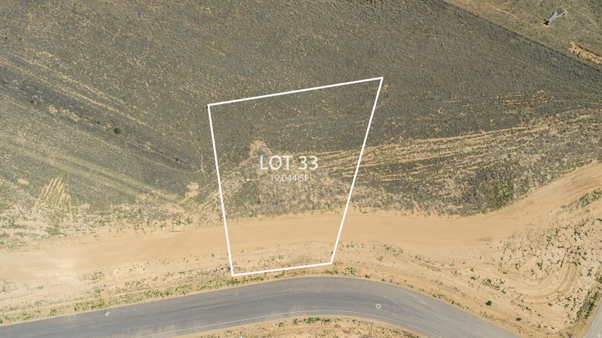 Aerial Parcel Map. Displaying the boundaries of the property and its identifying lot number